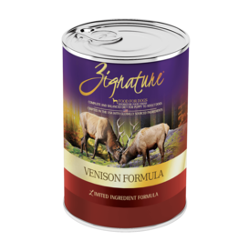 Zignature Zignature Dog Canned Food Venison 13 oz CASE