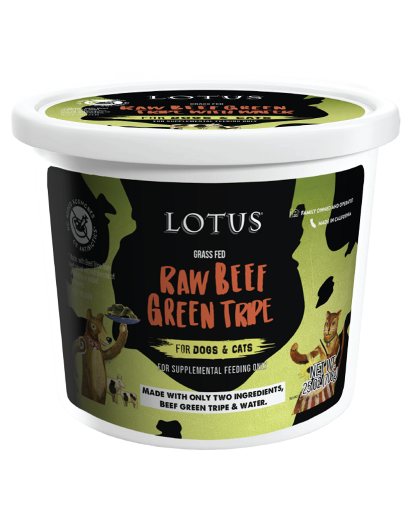 Lotus Natural Pet Food Lotus Frozen Raw Pet Food | Green Beef Tripe 25 oz (*Frozen Products for Local Delivery or In-Store Pickup Only. *)