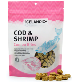 IcelandicPLUS Icelandic Dog Treats | Cod & Shrimp Combo Bites 3.52 oz
