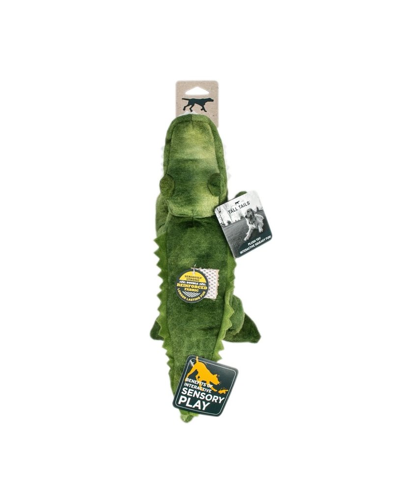 Tall Tails Dog Toys: Gator 14 Plush Crunchy Squeaker Toy - The Pet Beastro