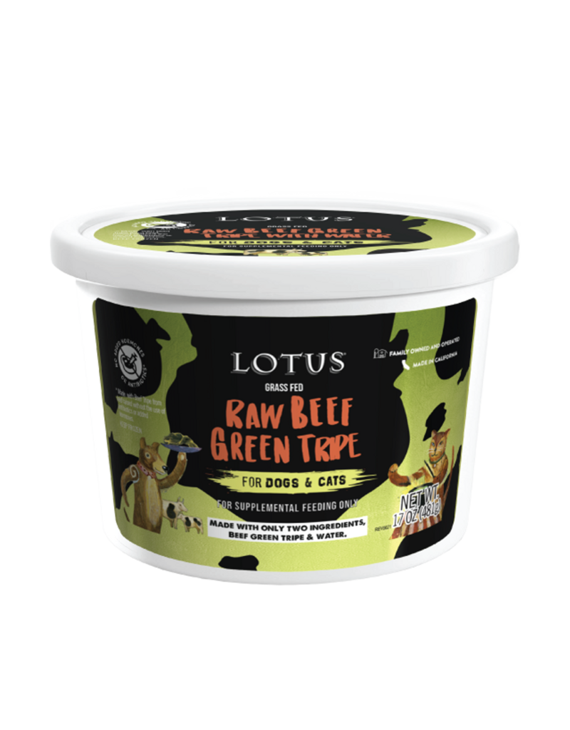 Lotus Natural Pet Food Lotus Frozen Raw Pet Food | Green Beef Tripe 17 oz (*Frozen Products for Local Delivery or In-Store Pickup Only. *)