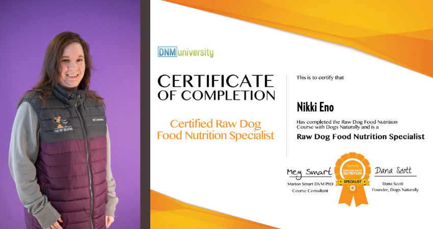 Nikki raw pet food specialist in Michigan