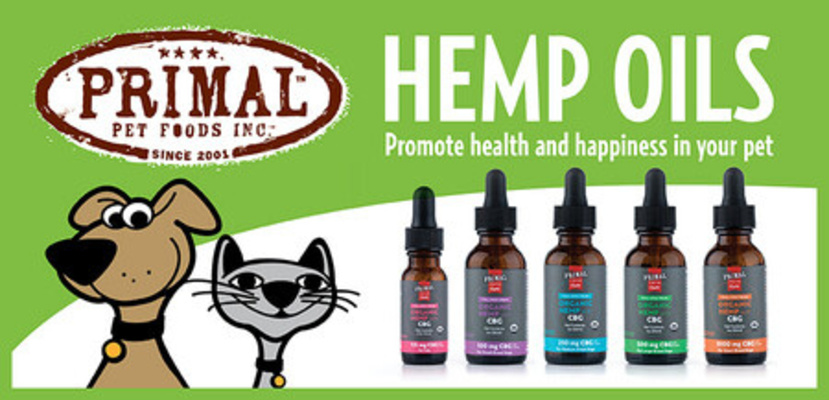 Announcing Primal Hemp Oil For Dogs & Cats 