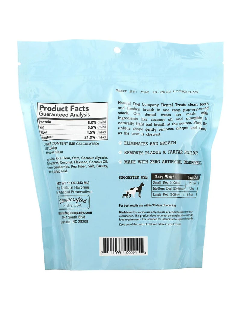 Natural Dog Company Natural Dog Company | Dental Treats 14 oz