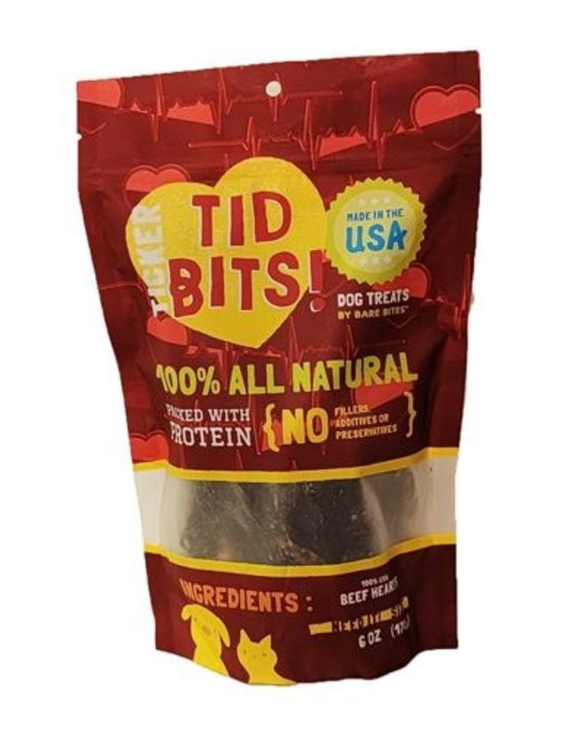 Bare Bites Bare Bites Treats | Ticker Tid Bits Beef Heart 6 oz