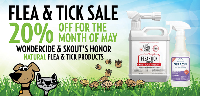 Save 20% and Protect Your Pets From Fleas & Ticks Naturally