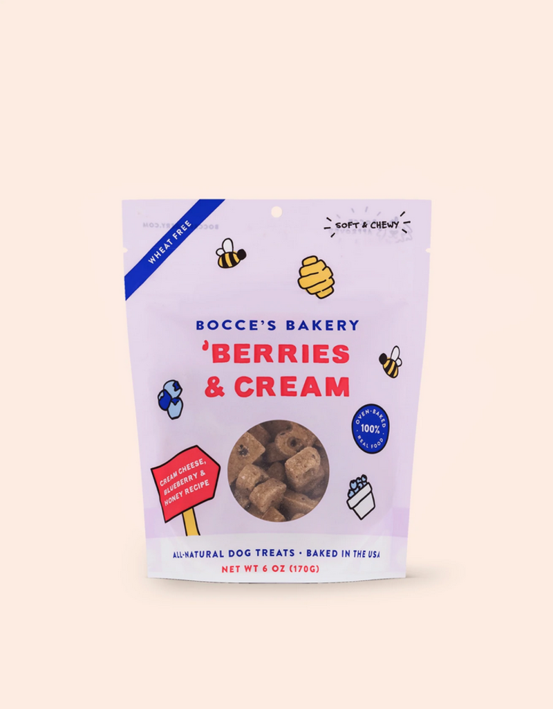 Bocce's Bakery Bocce's Bakery Soft & Chewy Dog Treats | Berries & Cream 6 oz