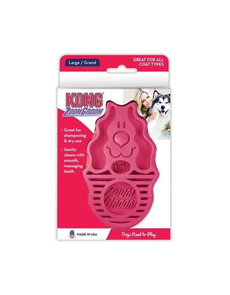 Kong Grooming Supplies | Zoom Groom Raspberry Large