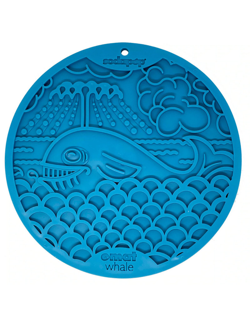 SodaPup SodaPup E-Mat with Suction Cup | Blue Whale