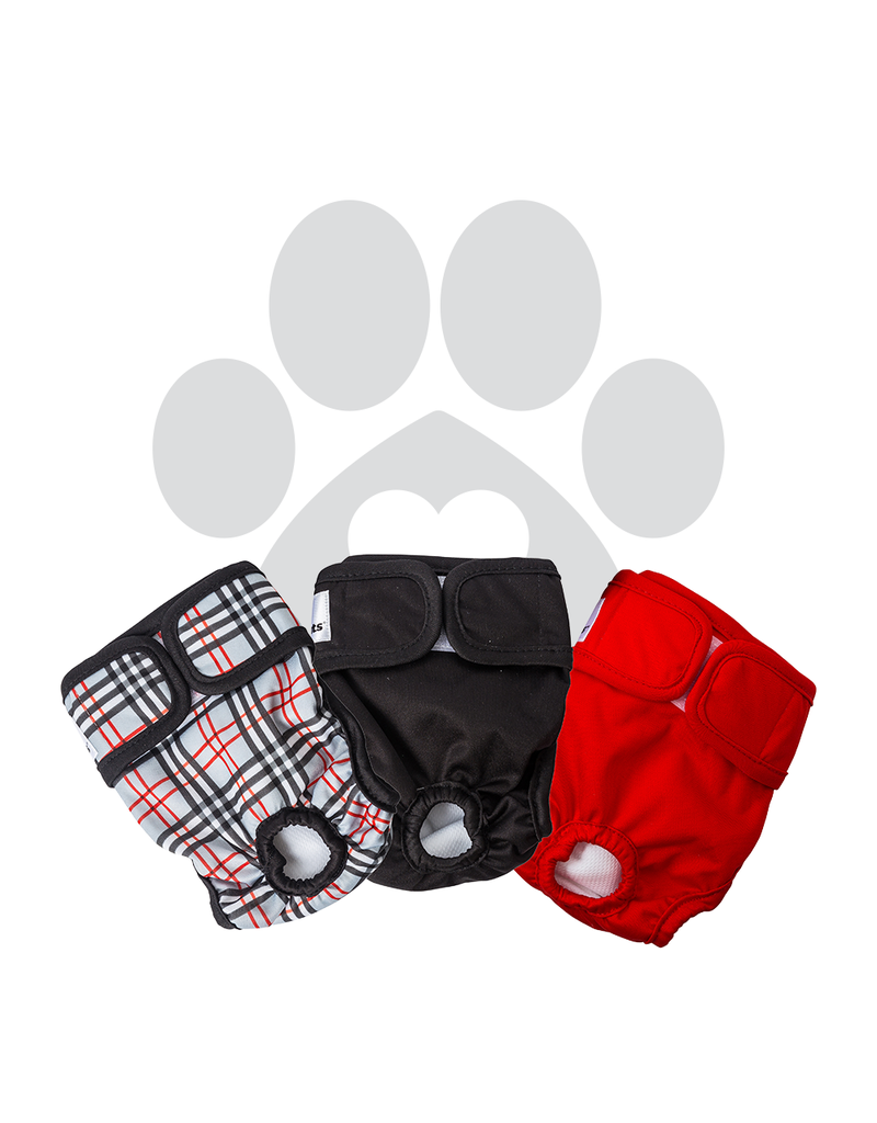 Pet Parents Pet Parents Reusable Diapers | Designer Pack Extra Small (XS) 3 pk