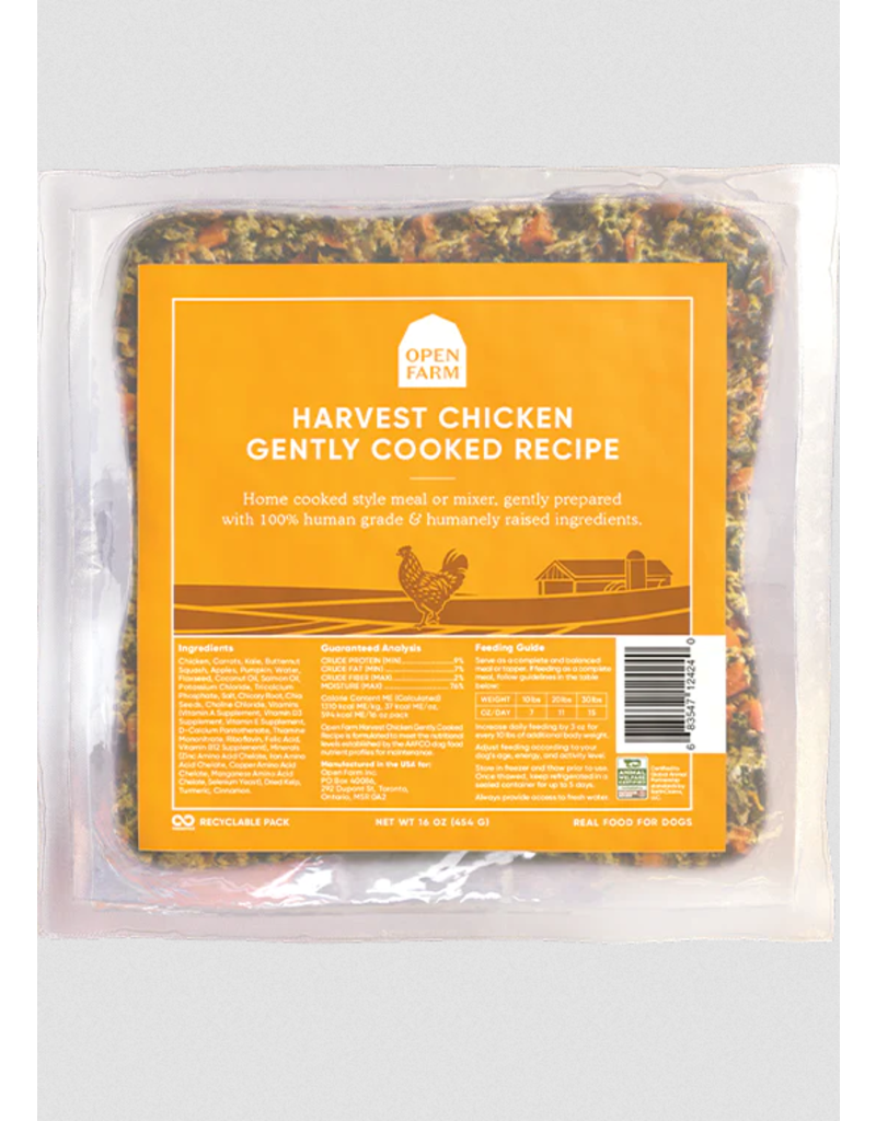 Open Farm Open Farm Frozen Dog Food Gently Cooked | Chicken 16 oz (*Frozen Products for Local Delivery or In-Store Pickup Only. *)