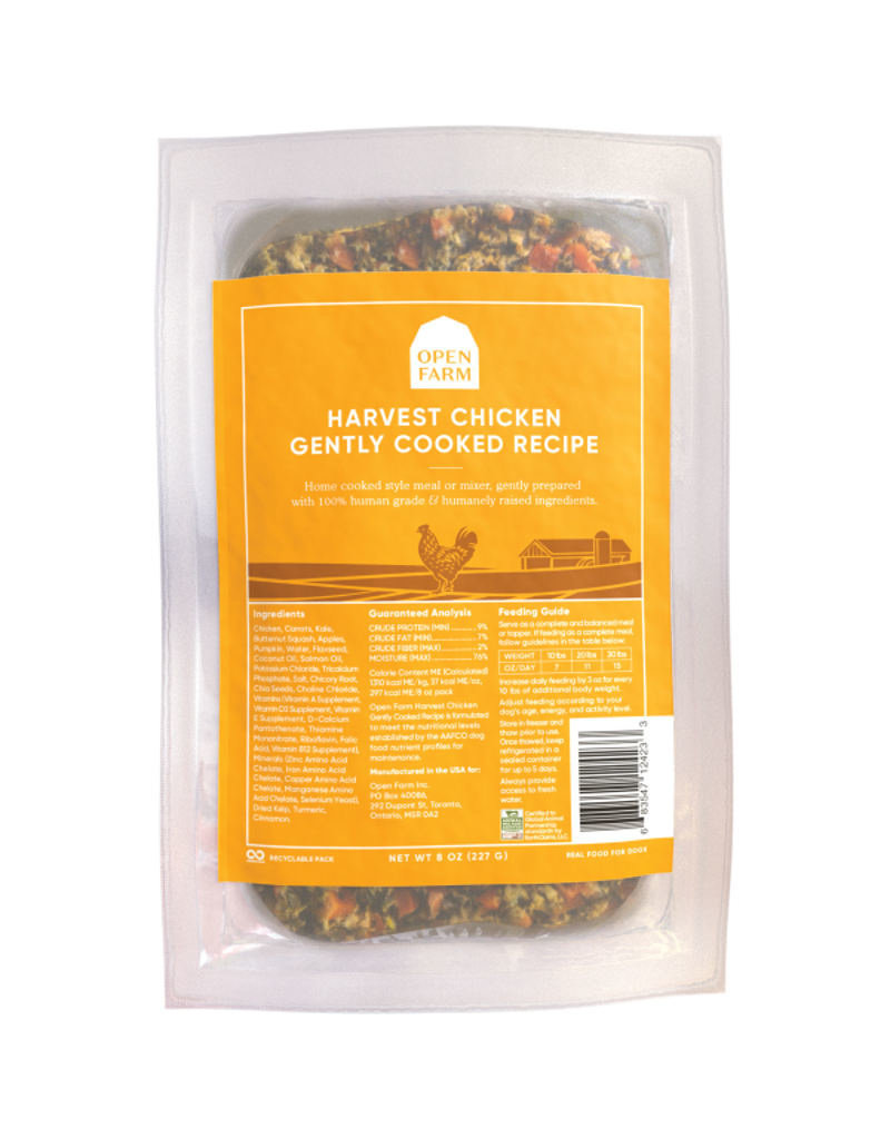 Open Farm Open Farm Frozen Dog Food Gently Cooked | Chicken 8 oz (*Frozen Products for Local Delivery or In-Store Pickup Only. *)