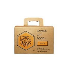 Savage Cat Savage Cat Frozen Raw Cat Food | Duck 3 oz 7 pk (*Frozen Products for Local Delivery or In-Store Pickup Only. *)