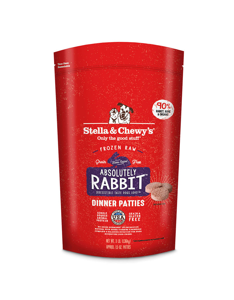 Stella & Chewy's Stella & Chewy's Raw Frozen Dog Food Absolutely Rabbit Patties 6 lb (*Frozen Products for Local Delivery or In-Store Pickup Only. *)