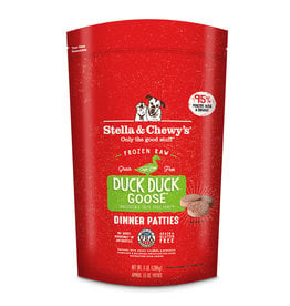 Stella & Chewy's Stella & Chewy's Raw Frozen Dog Food  Duck Duck Goose Patties 12 lb CASE (*Frozen Products for Local Delivery or In-Store Pickup Only. *)