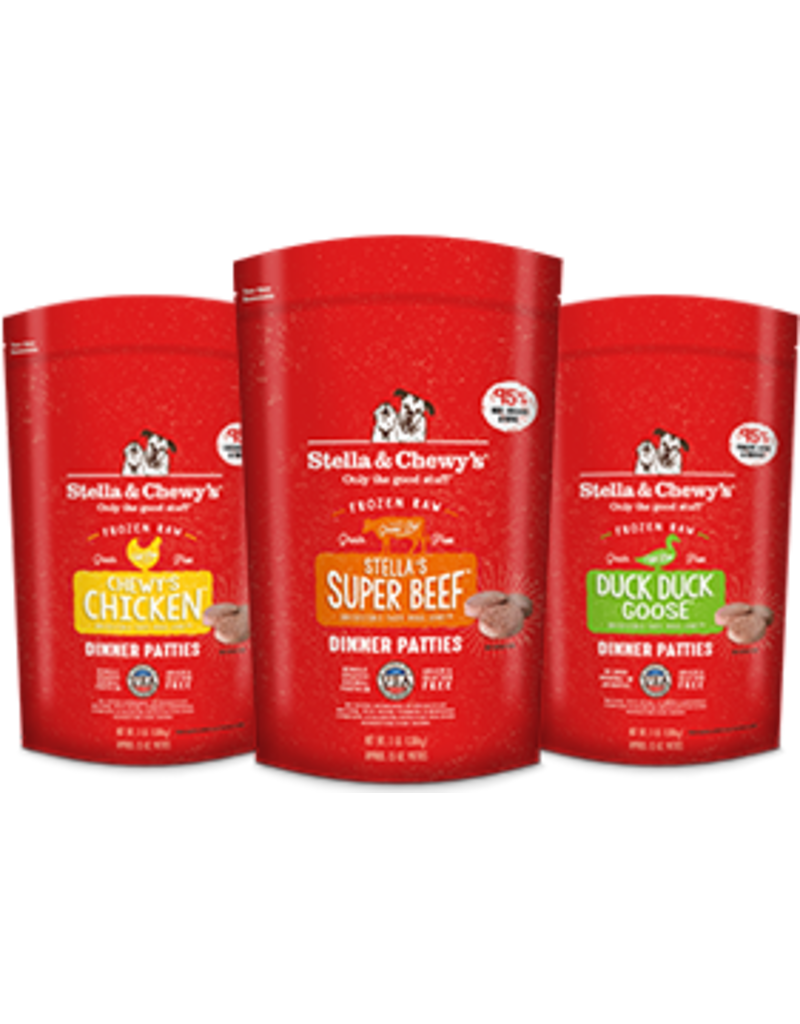 Stella & Chewy's Stella & Chewy's Raw Frozen Dog Food Stella's Super Beef Patties 12 lb CASE (*Frozen Products for Local Delivery or In-Store Pickup Only. *)