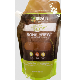 Nugget's Healthy Eats Nugget's Healthy Eats | Frozen Bone Brew Beef Broth 20 oz (*Frozen Products for Local Delivery or In-Store Pickup Only. *)