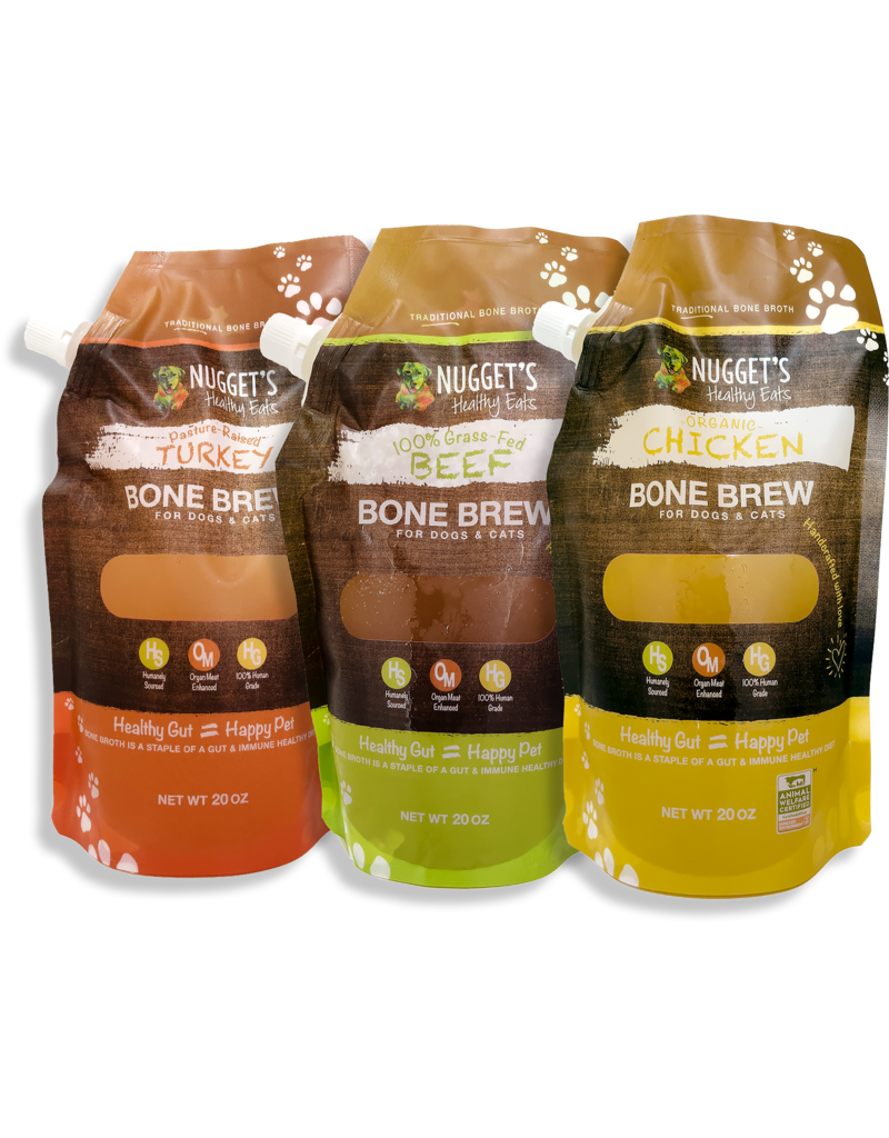 Nugget's Healthy Eats Nugget's Healthy Eats | Frozen Bone Brew Beef Broth 20 oz (*Frozen Products for Local Delivery or In-Store Pickup Only. *)
