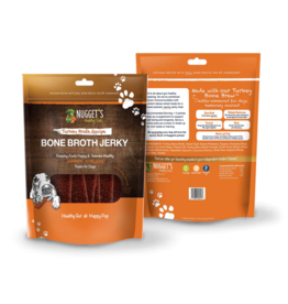 Nugget's Healthy Eats DISC/D Nugget's Healthy Eats | Bone Broth Turkey Jerky 10 oz