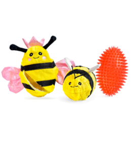 Patchwork Pets Patchwork Pets Dog Toys | Prickles Queen Bee 5"