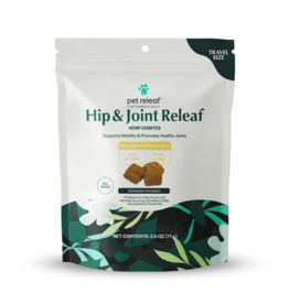 Pet Releaf Pet Releaf Edibites | CBD Hip & Joint Peanut Butter & Banana Travel Size 2.5 oz