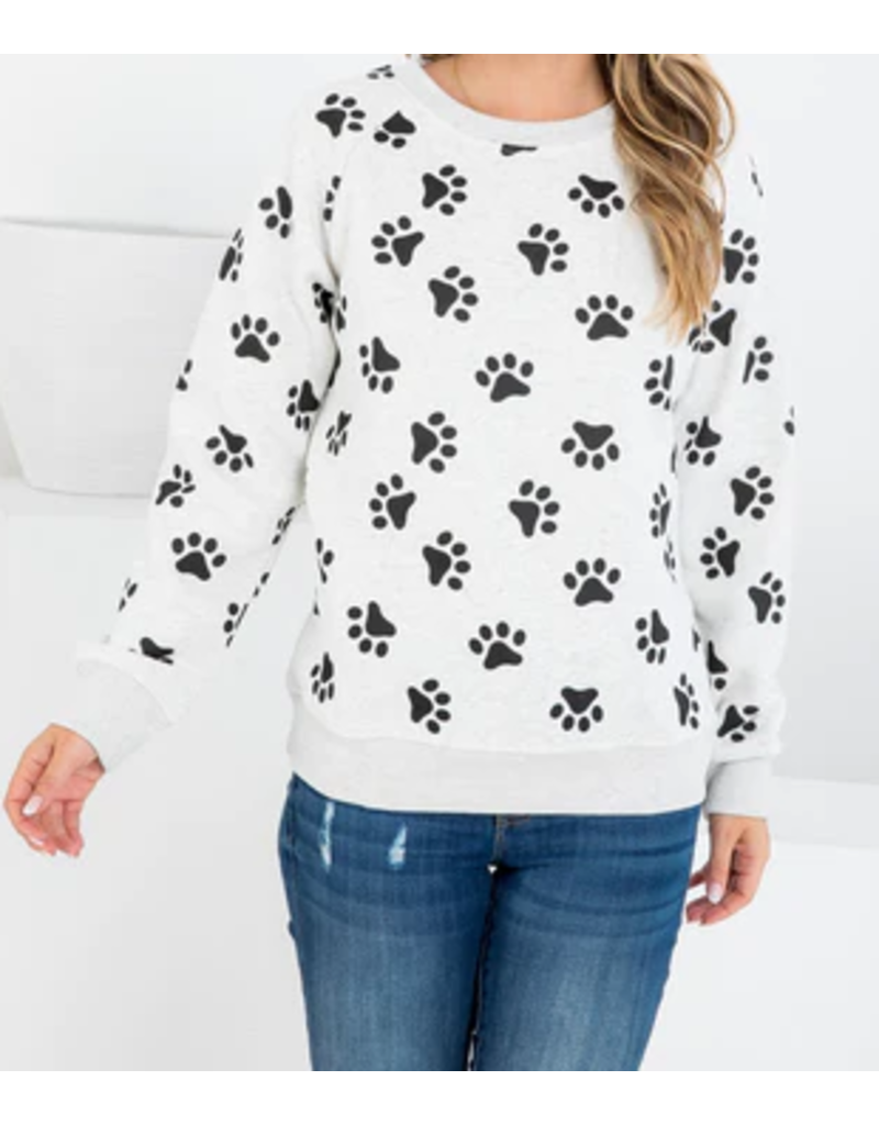 LA Soul Fashion LA Soul Sweatshirt | Paw Prints Large