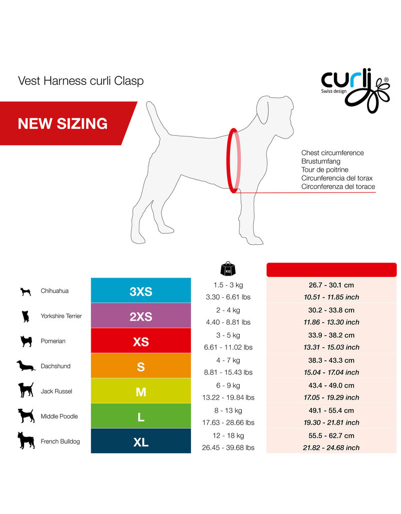Curli Curli Air-Mesh Dog Harness | Black Extra Small (XS)