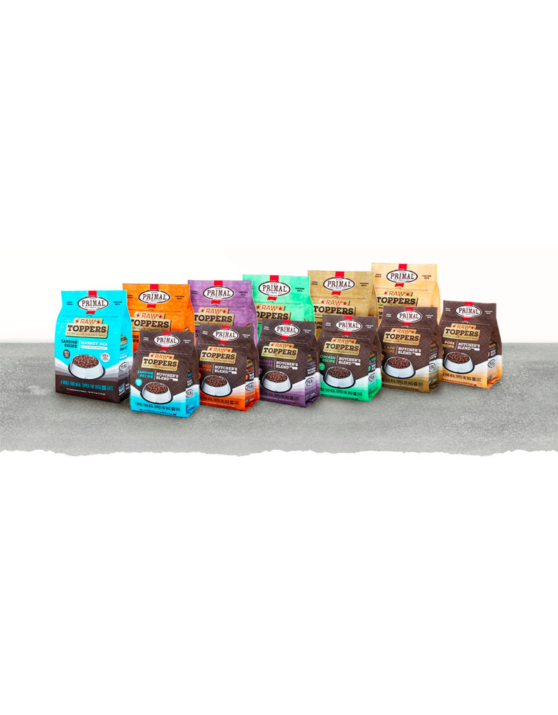 Primal Pet Foods Primal Raw Toppers | Market Mix Sardine & Produce 5 lb CASE (*Frozen Products for Local Delivery or In-Store Pickup Only. *)