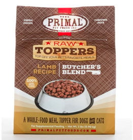 Primal Pet Foods Primal Raw Toppers | Butcher's Blend Lamb Grind - Meat, Bone & Organ 2 lb CASE (*Frozen Products for Local Delivery or In-Store Pickup Only. *)