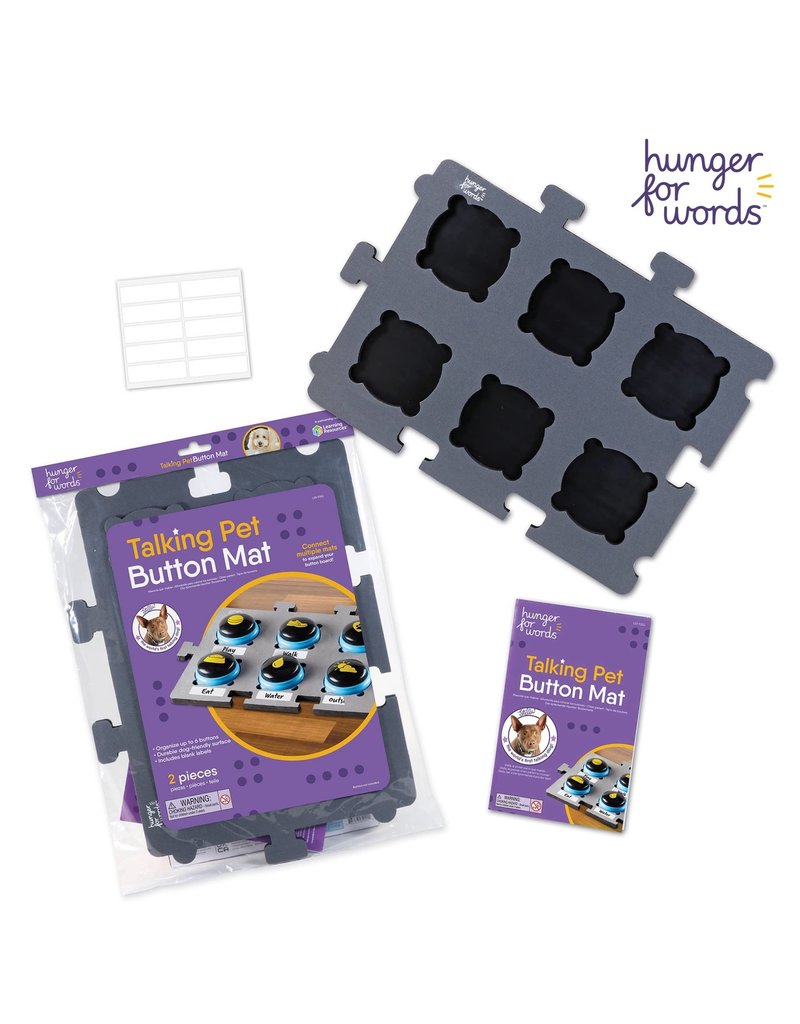 Hunger For Words Hunger For Words | Talking Pet Button Mat / 2 pieces