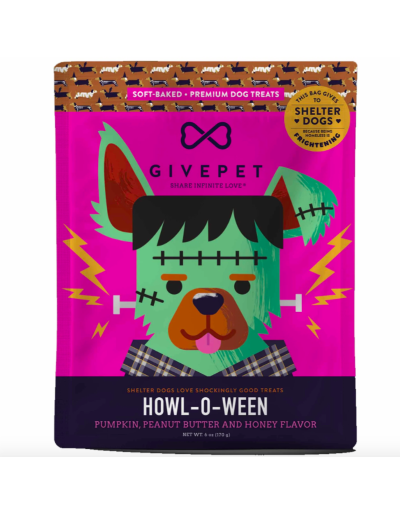 GivePet, LLC DISC GivePet Small Batch Halloween Treats | Howl-O-Ween 6 oz