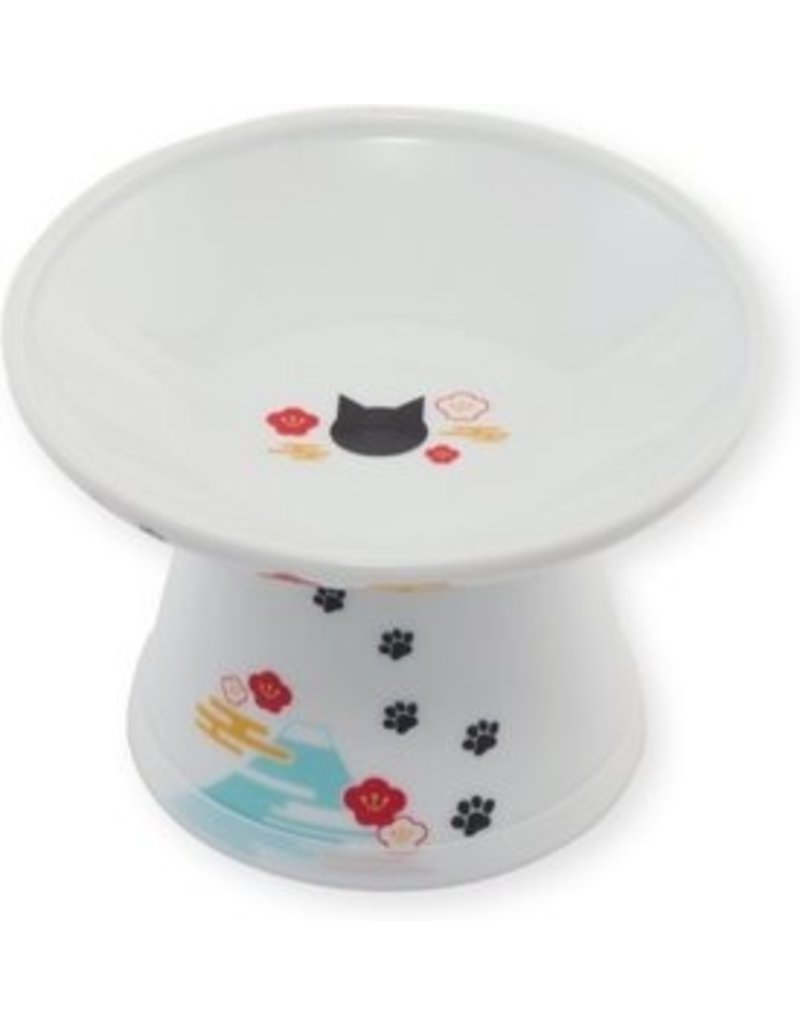 Necoichi Necoichi Cat Dish | Extra Wide Raised Bowl Fuji