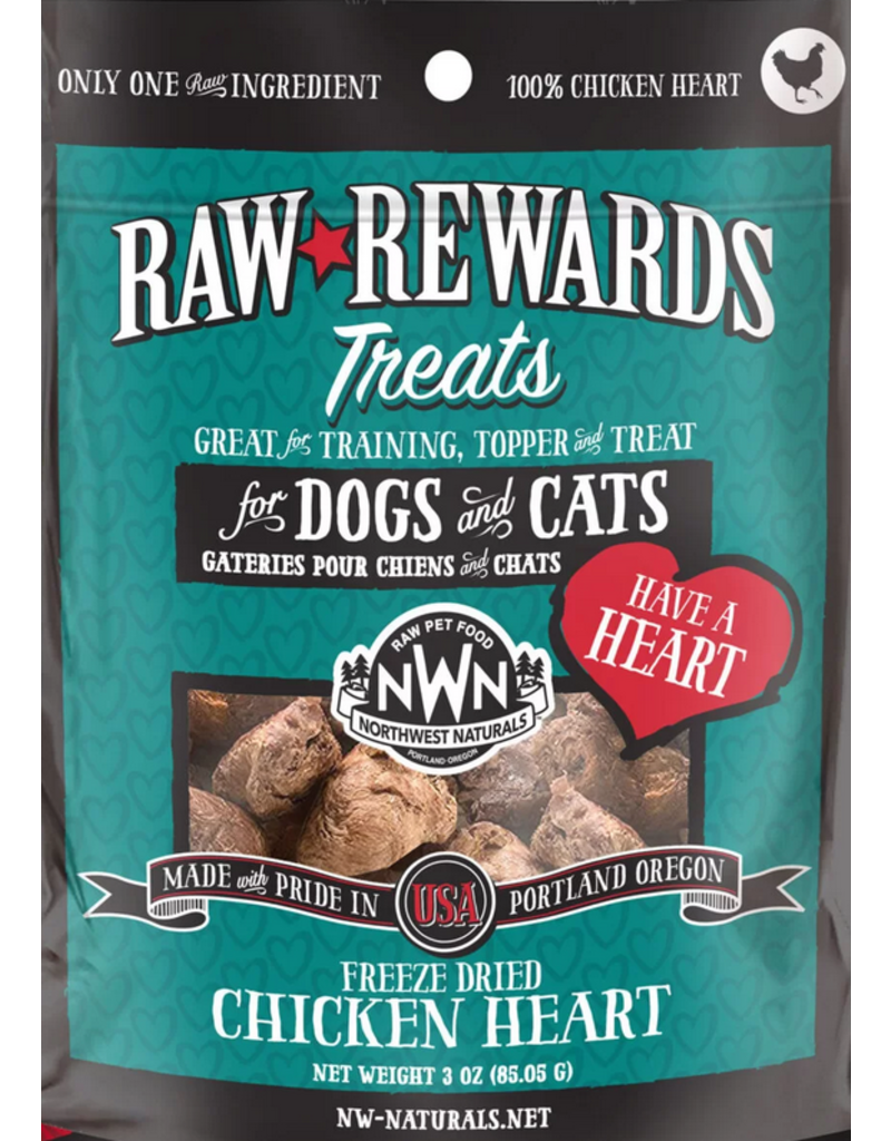 Northwest Naturals Northwest Naturals Raw Rewards Treats | Chicken Heart 10 oz