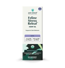 Pet Releaf Pet Releaf Hemp Oil | Feline Stress Releaf 180 mg (1 oz)