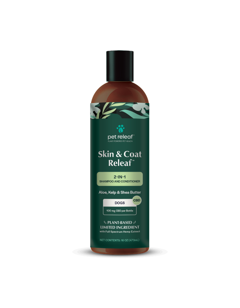 Pet Releaf Pet Releaf Skin & Coat Releaf Shampoo | Shampoo & Conditioner Aloe Kelp & Shea Butter 16 ozmpoo & Conditioner Aloe Kelp & Shea Butter 16 ozPet Releaf Skin & Coat Releaf Shampoo | Shampoo & Conditioner Aloe Kelp & Shea Butter 16 oz