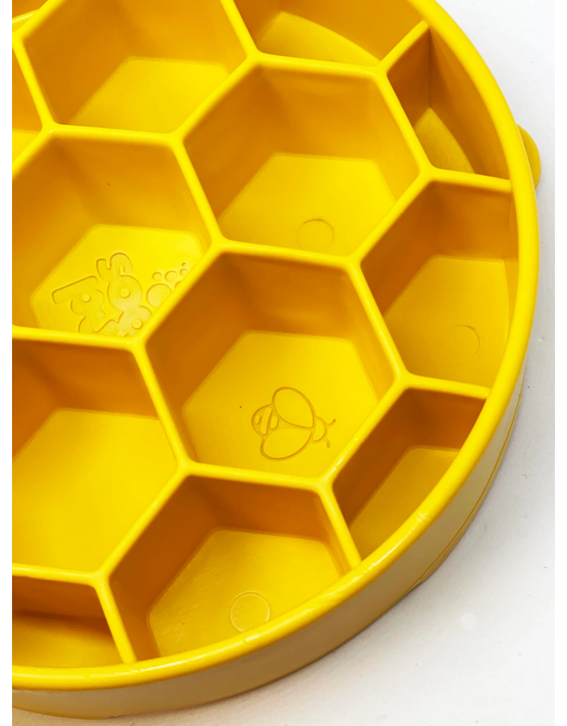 SodaPup SodaPup E-Bowl | Honeycomb Yellow