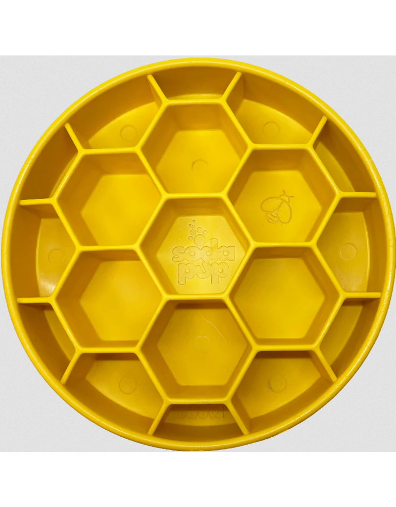 SodaPup SodaPup E-Bowl | Honeycomb Yellow