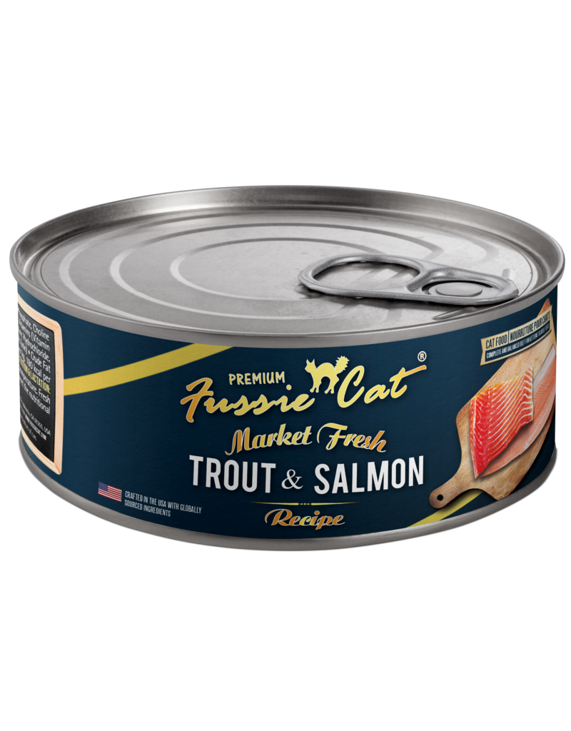 Fussie Cat Fussie Cat Canned Cat Food | Market FreshTrout & Salmon 5.5 oz CASE
