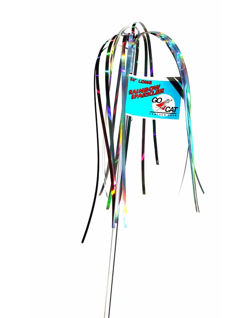 Go Cat Go Cat Toys | Long Rainbow Sparkler 36"