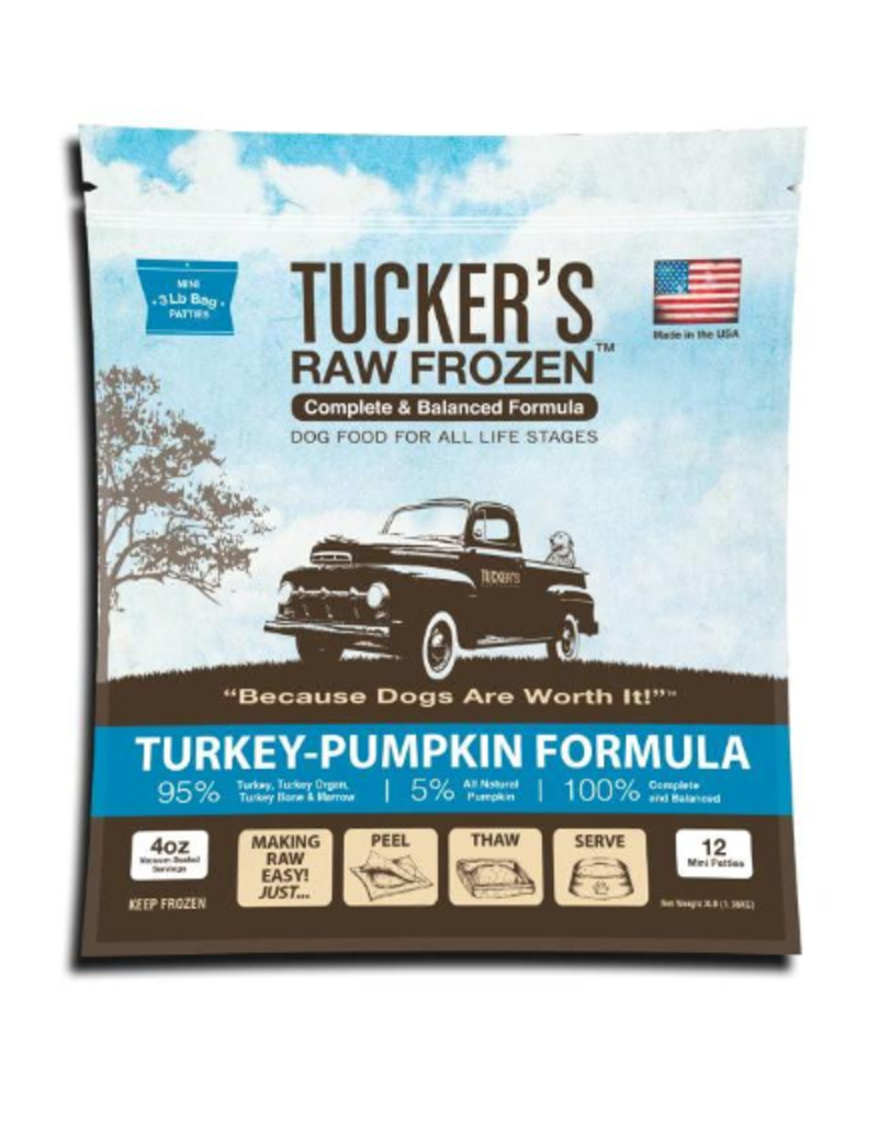 Tuckers Tucker's Raw Frozen Dog Food | Turkey Pumpkin Patties 20 lb (*Frozen Products for Local Delivery or In-Store Pickup Only. *)