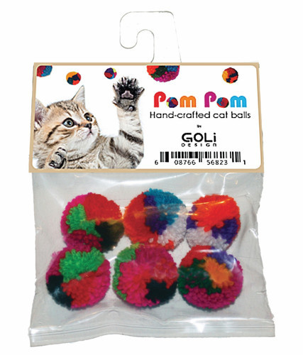 Goli Design Catomic Catnip Infused Pom Pom Ball Cat Toy