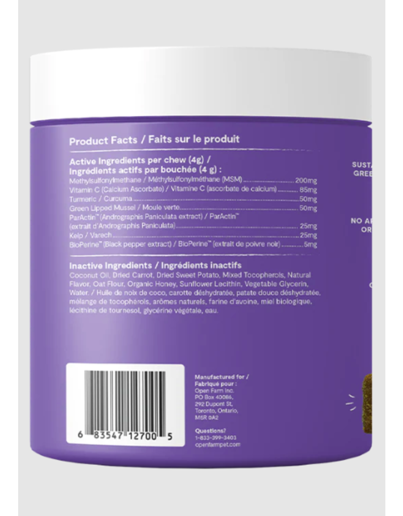 Open Farm DISC/M Open Farm Supplements | Hip & Joint Chews 90 ct