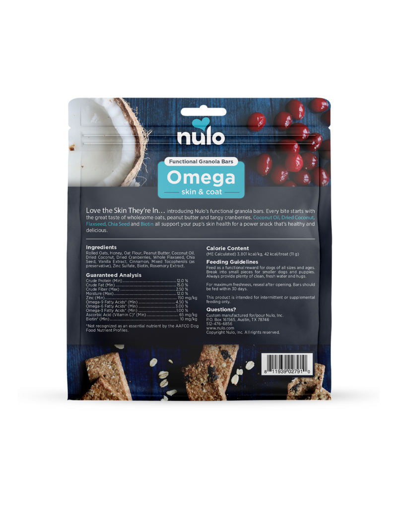 Nulo Nulo Functional Granola Dog Treats | Omega 10 oz
