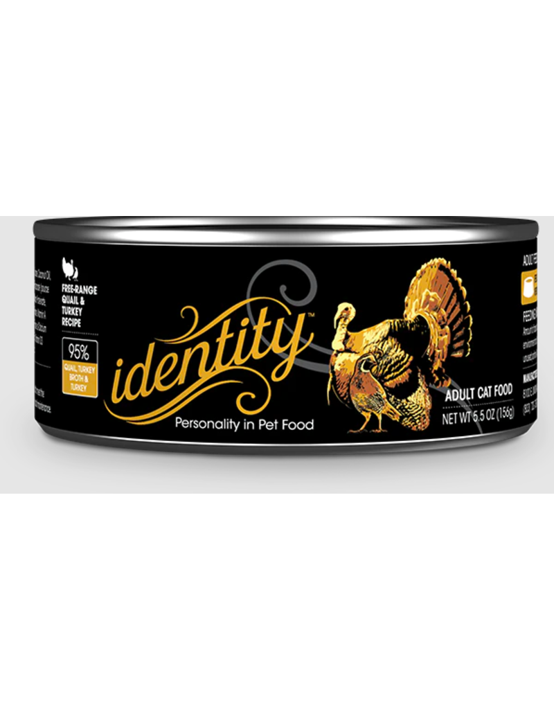 Identity Identity Canned Cat Food | Quail with Turkey  5.5 oz CASE