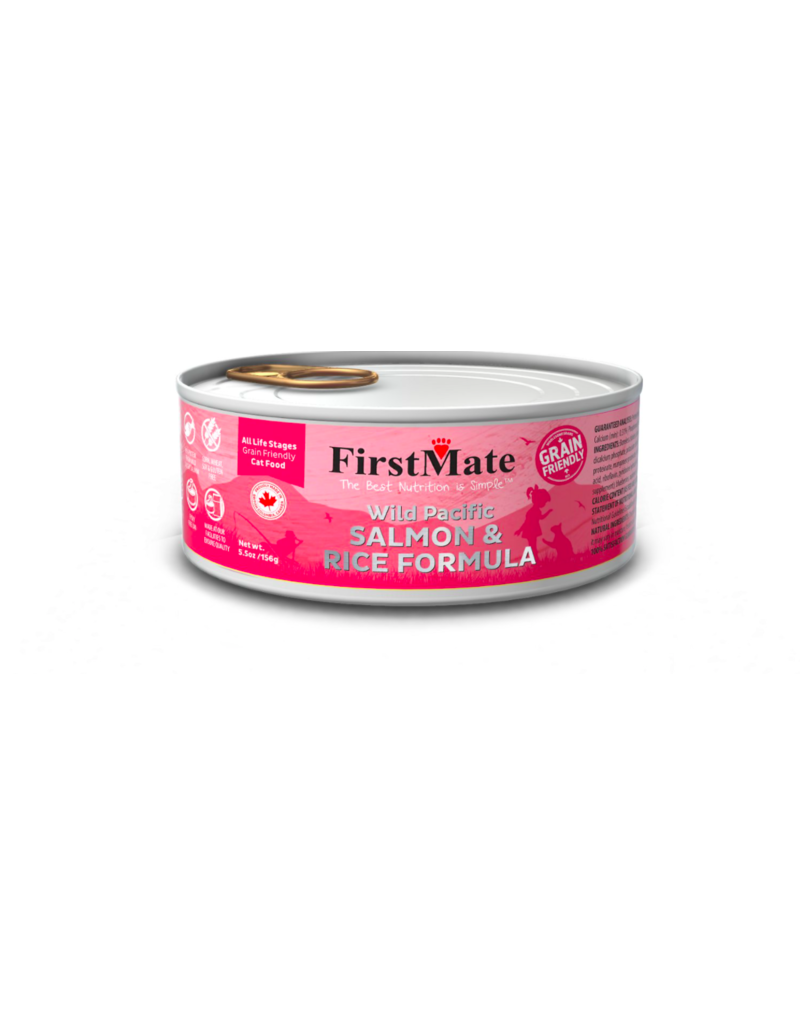 Firstmate FirstMate Grain Can Cat Food | Wild Salmon & Rice 5.5 oz CASE