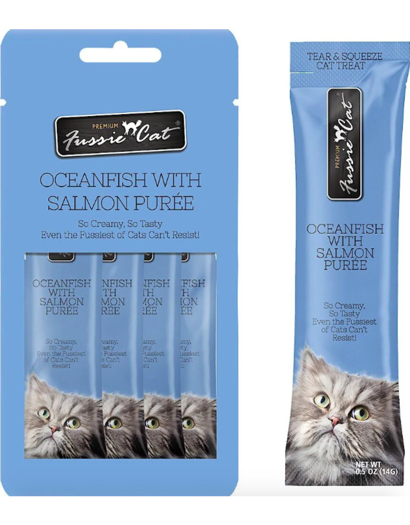 Fussie Cat Fussie Cat Puree Treats | Ocean Fish with Salmon 2 oz single