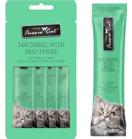 Fussie Cat Fussie Cat Puree Treats | Mackerel with Beef 2 oz single