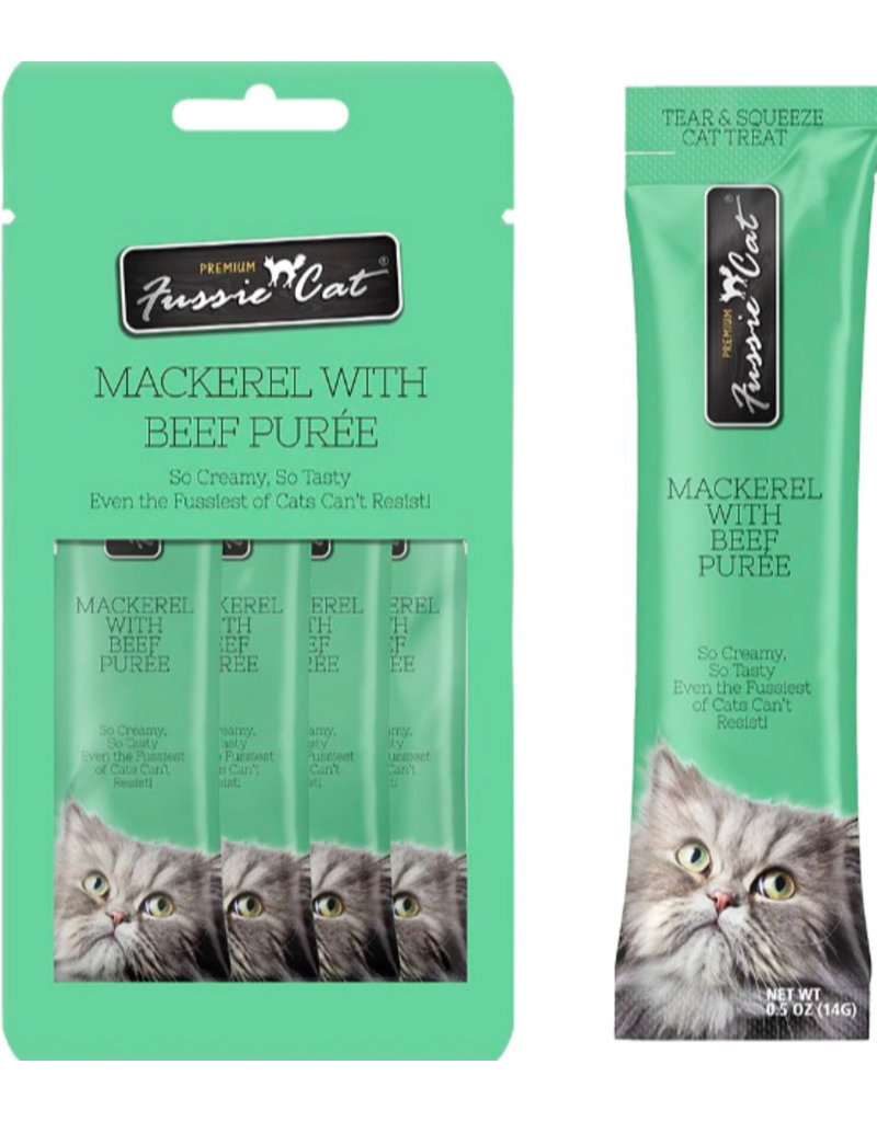 Fussie Cat Fussie Cat Puree Treats | Mackerel with Beef 2 oz single