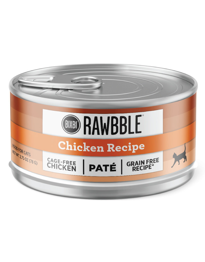 Bixbi Bixbi Rawbble Canned Cat Food | Chicken Pate 2.75 oz CASE