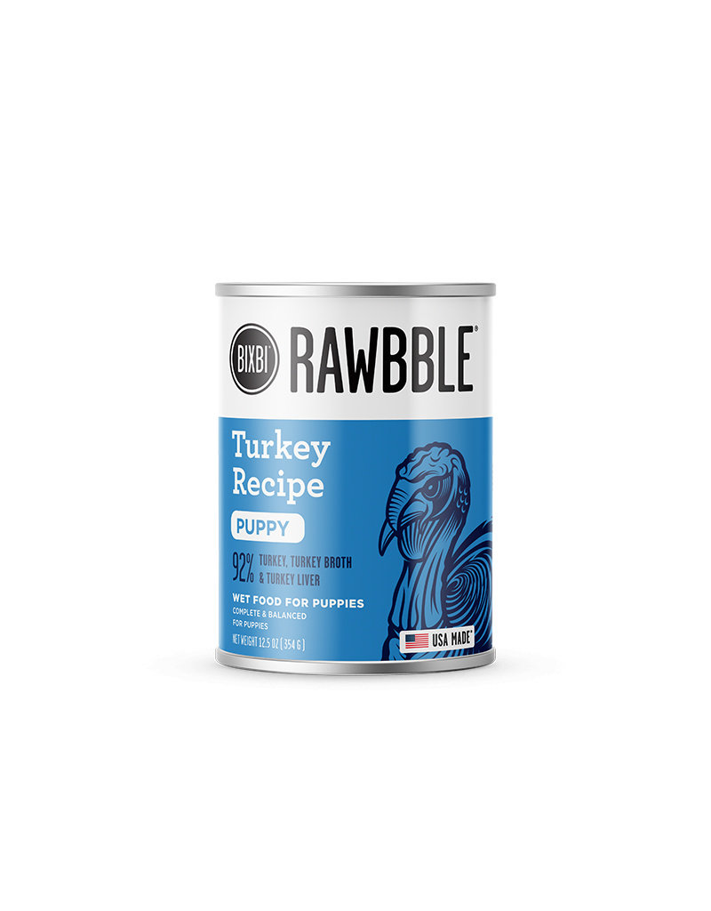 Bixbi Bixbi Rawbble Canned Dog Food Turkey 12.5 oz CASE